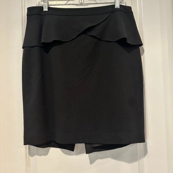 Express Black Peplum Pencil Skirt, Size 12 - Picture 1 of 12